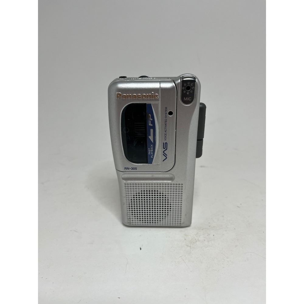 Panasonic Microcassette Recorder RN-305 Silver VAS Voice Activated System Japan